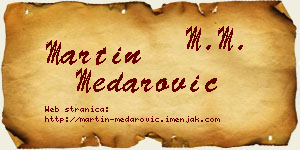 Martin Medarović vizit kartica